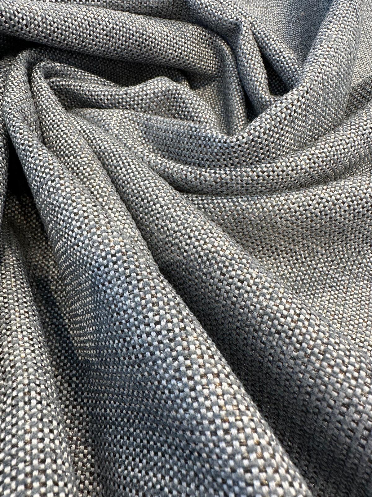 PK Upholstery Cust Stormy Blue Nanoclean Finish Chenille Fabric - Stormy Blue, 56" Width (1 Yard)