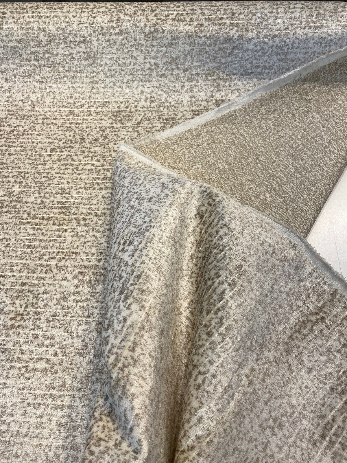 Marsalis Velvet Fabric - Beige Antique, Upholstery Fabric (1 Yard)