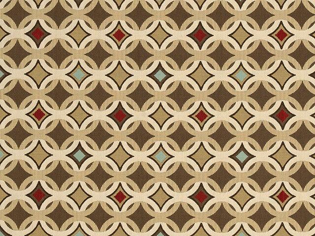 Tango Mink Acrylic Fabric - Geometric Jacquard, Mink, 54" Width (1 Yard)