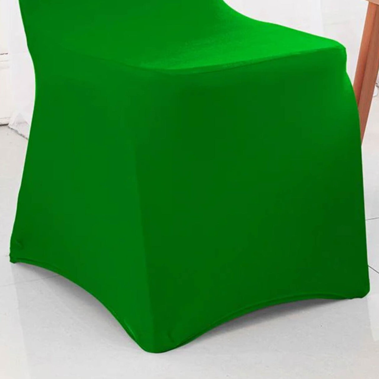 1 Piece Spandex Banquet Chair Cover Emerald Green Stretch Wrinkle Resistant Elegant