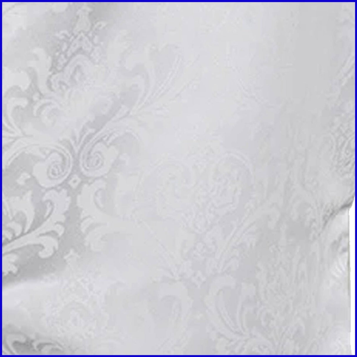 1 Piece White Damask Jacquard Banquet Chair Cover, Elegant Floral Polyester Slipcover for Events