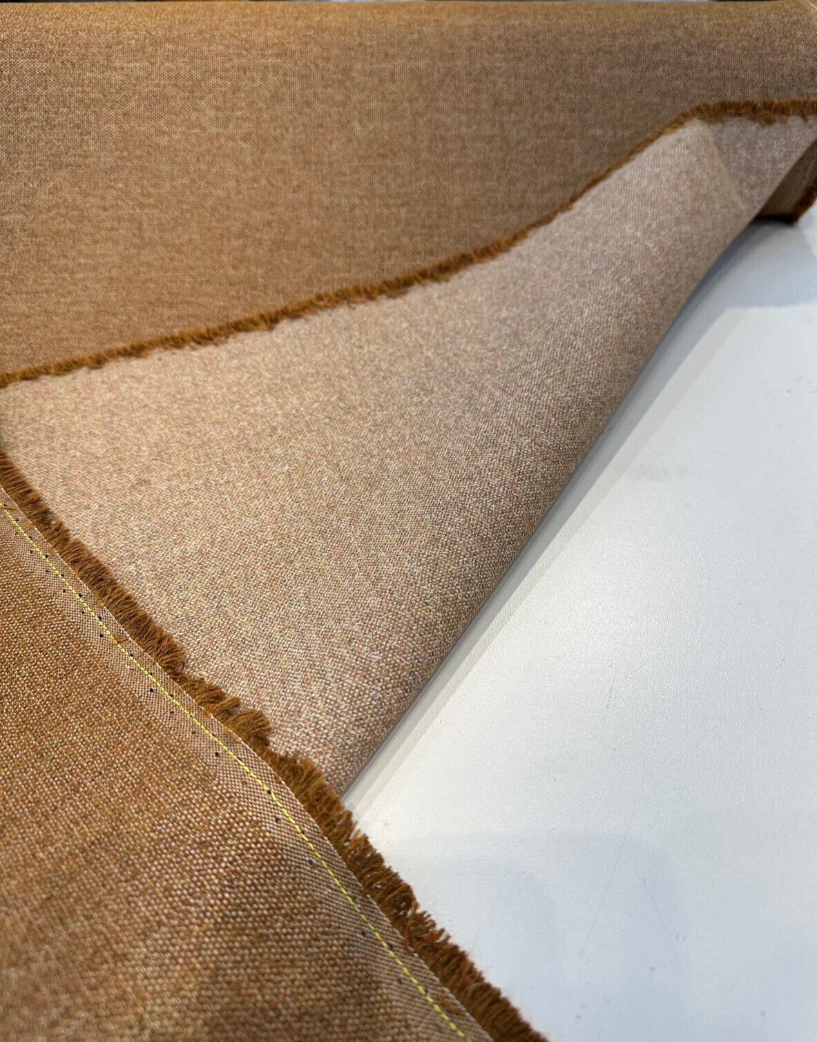 Sunbrella Outdoor Rally Amber Rust Solution Dyed Acrylic Fabric - Amber Rust, Textured Basketweave, 54" Width (1 Yard)