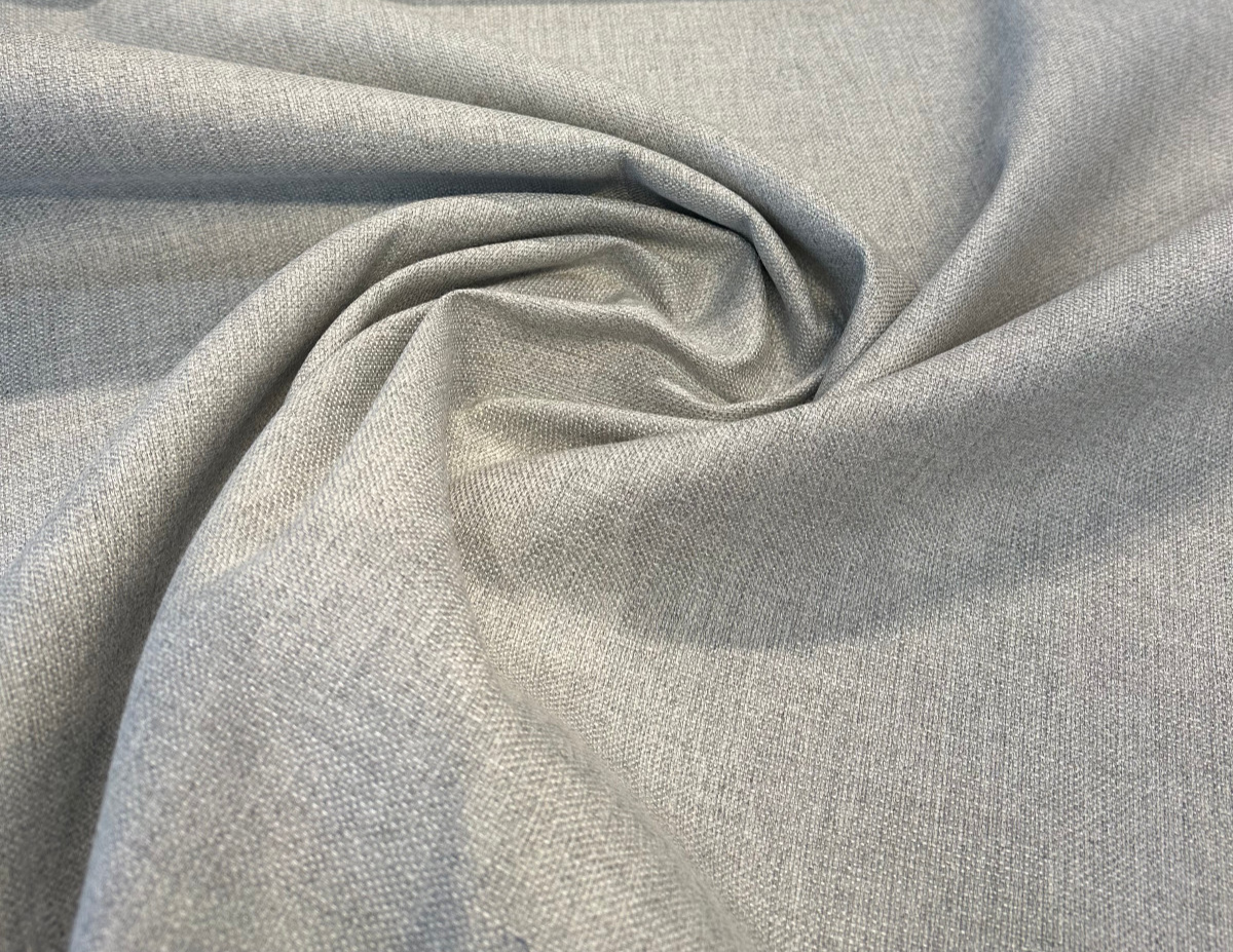 Sunbrella Piazza Pebble Gray Acrylic Fabric - Outdoor Upholstery, Pebble Gray, 54" Width (1 Yard)