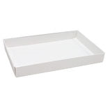 White One Pound Candy Box Bottom Only - 50 Pack