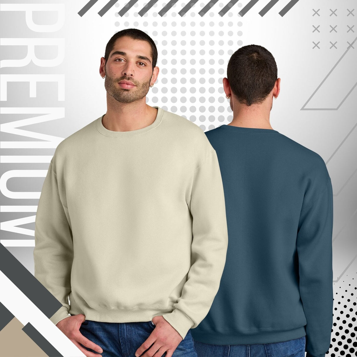 Jerzees® Rugged Unisex Crewneck Long Sleeve Sweatshirt