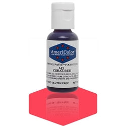 Coral Red Soft Gel Paste Food Color - AmeriColor 143