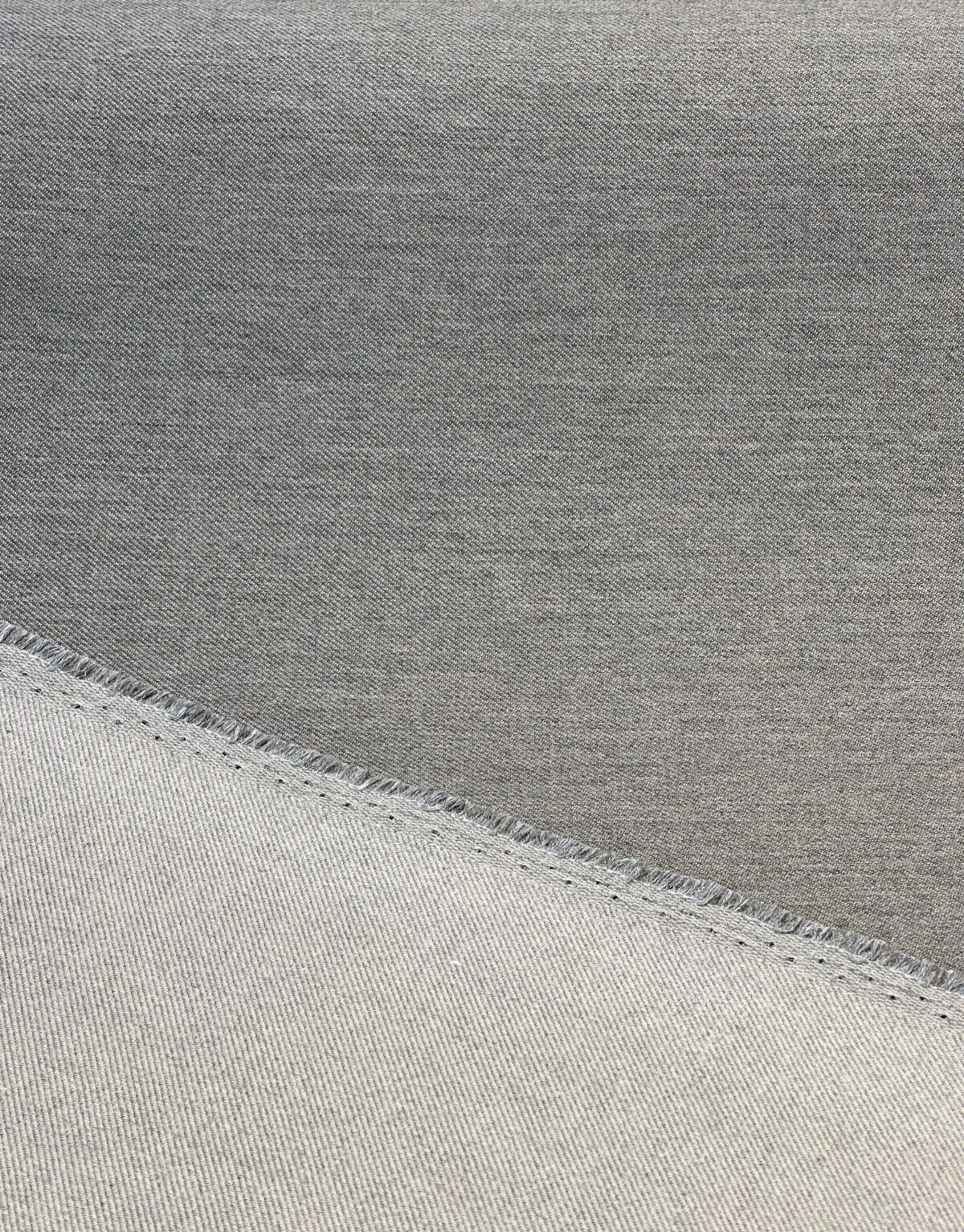 Sunbrella Flagship Solution-Dyed Acrylic Fabric - Pewter Gray, Specialty Weave, 54" Width (By The Yard)