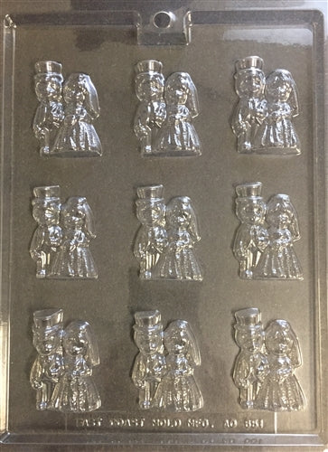 Large Bite Size Bride/Groom Chocolate Mold - ECAO651