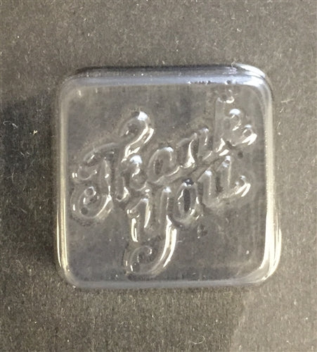 Thank You Square Bonbon Chocolate Mold