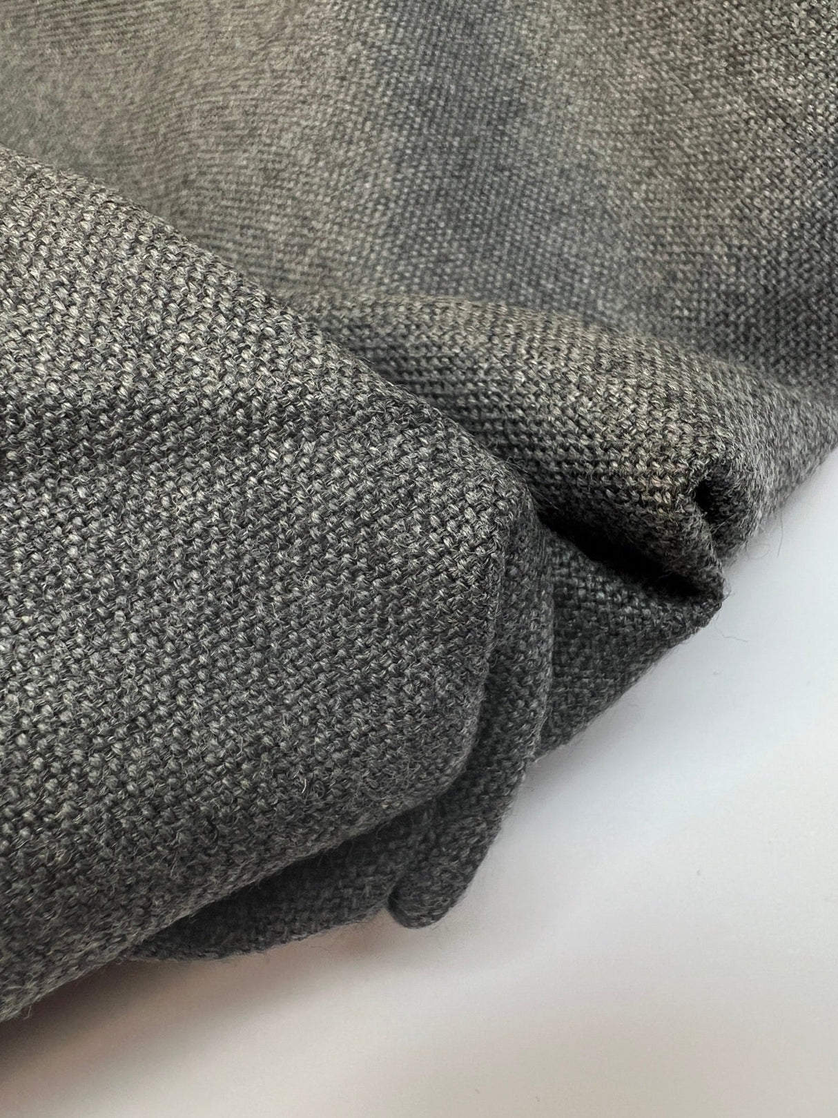 Italian Melange Gray Wool Suit Fabric