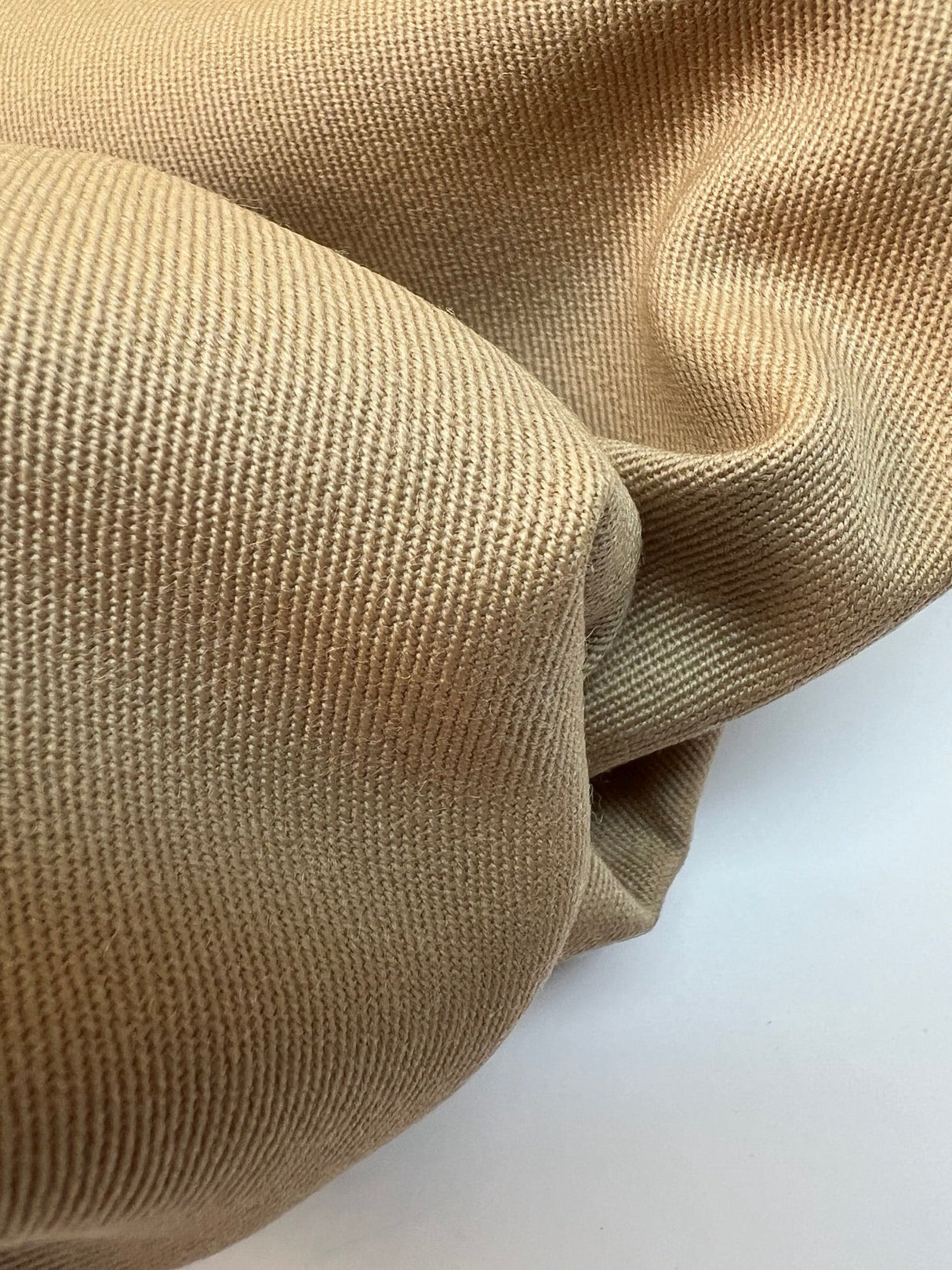 Italian Wool Twill Suit Fabric Beige