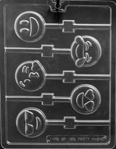 Emoji Lolly Chocolate Mold