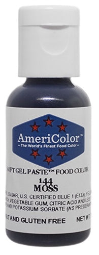 Moss Green Soft Gel Paste Food Color - AmeriColor 144