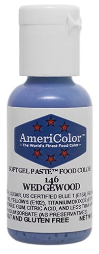 Wedgewood Blue Soft Gel Paste Food Color - AmeriColor 146