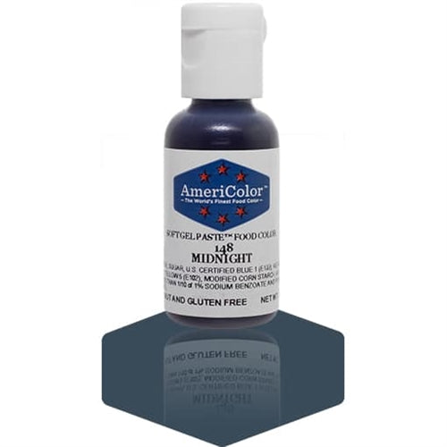 Midnight Soft Gel Paste Food Color - AmeriColor 148