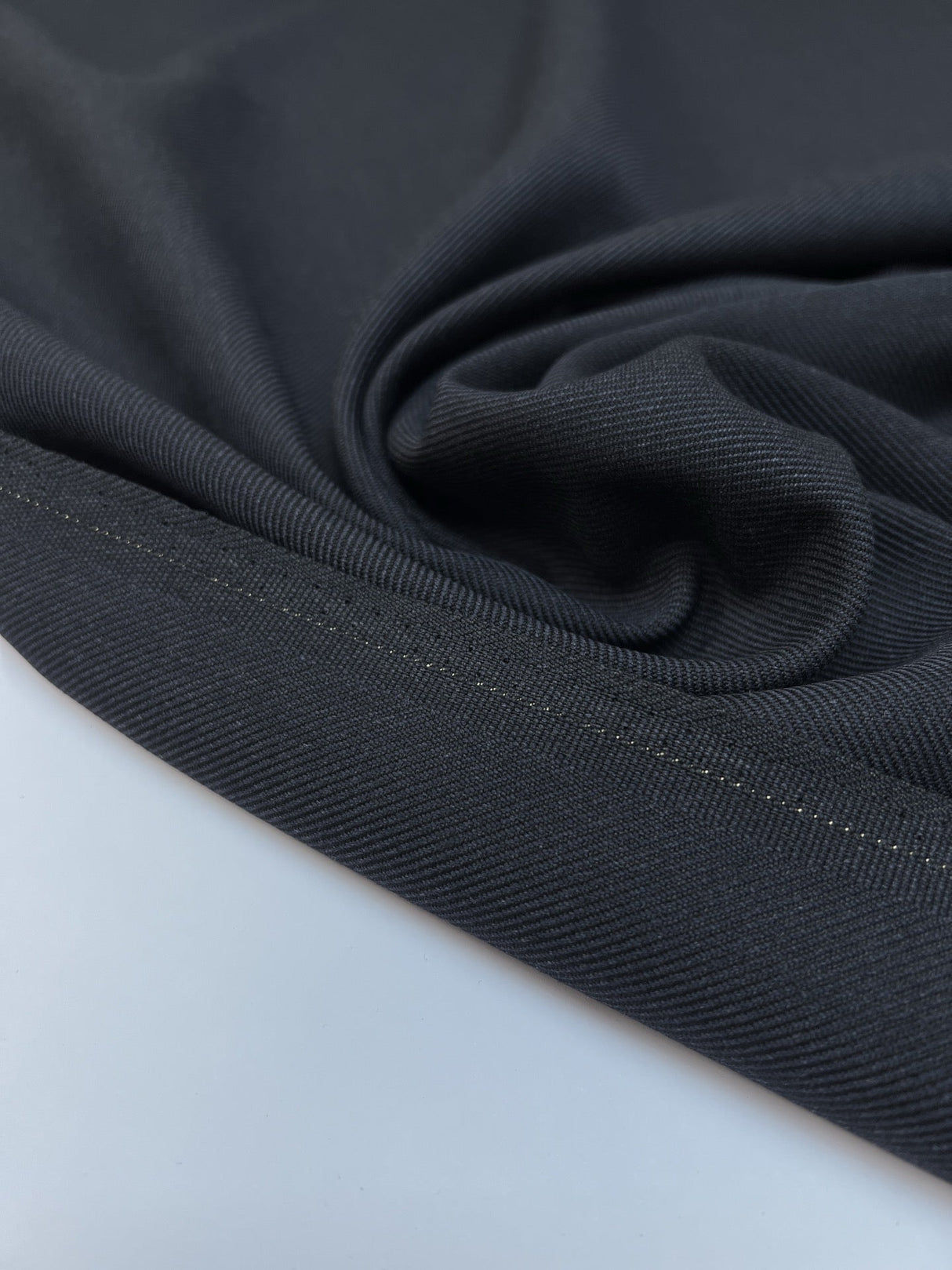 Wool Twill Blue Black