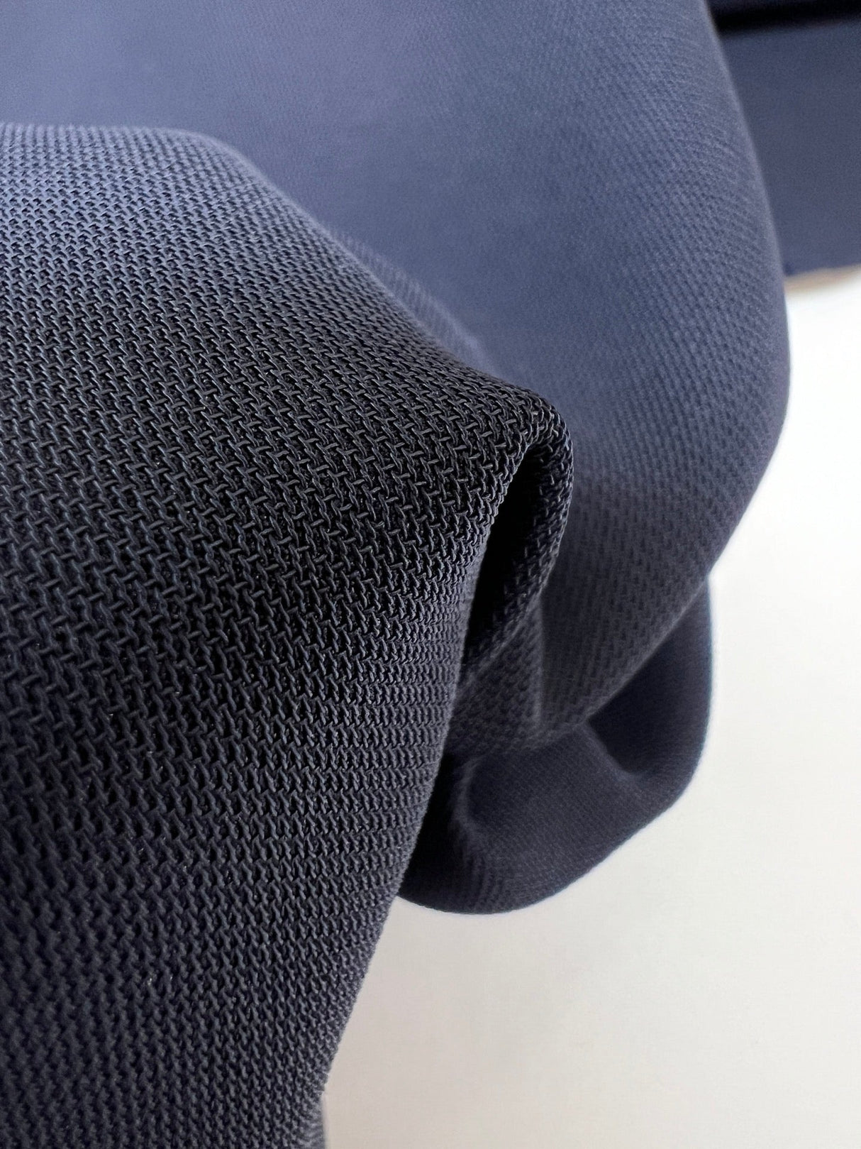 Blue Polyester Elastane Knit