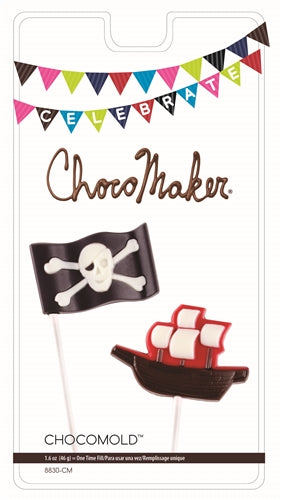 Pirate Flag & Ship Pops Chocolate Mold