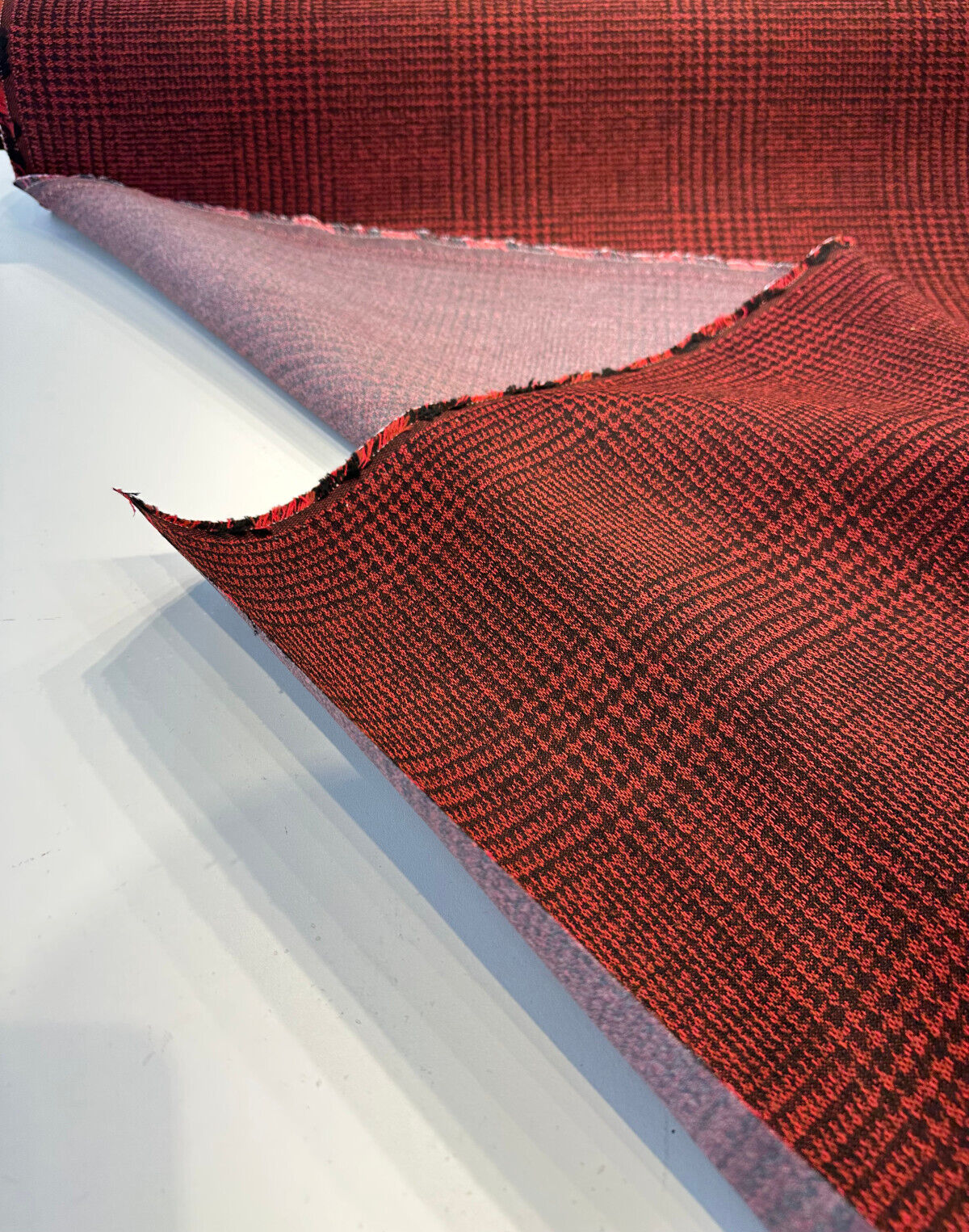 Sunbrella Pindler Frasure Solution Dyed Acrylic Fabric - Oxblood Floral Pattern, 54" Width (1 Yard)