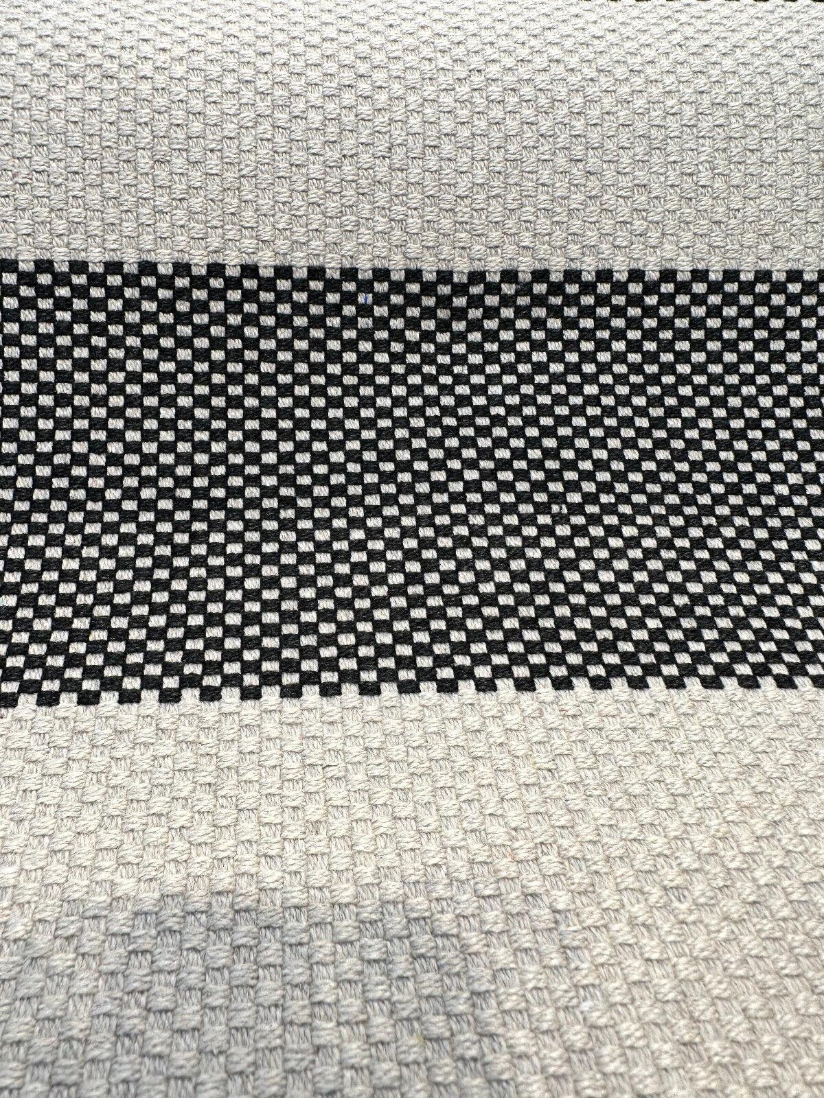 Sunbrella Cinta Solution-Dyed Acrylic Fabric - Coal Rib Bar Stripe, 54" Width (1 Yard)