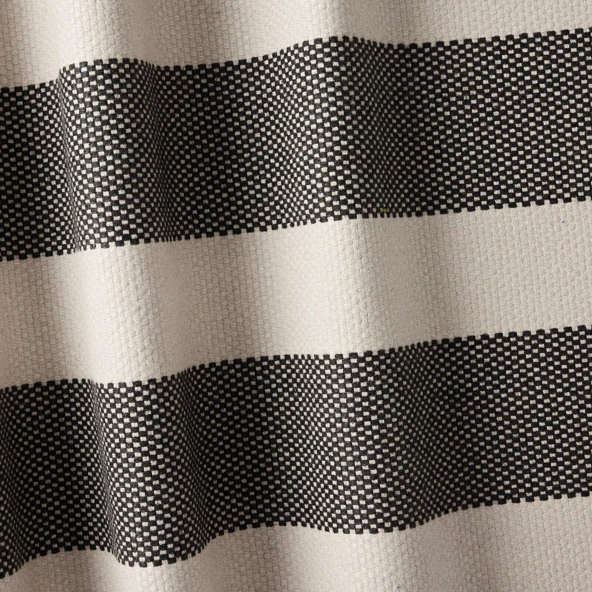 Sunbrella Cinta Solution-Dyed Acrylic Fabric - Coal Rib Bar Stripe, 54" Width (1 Yard)