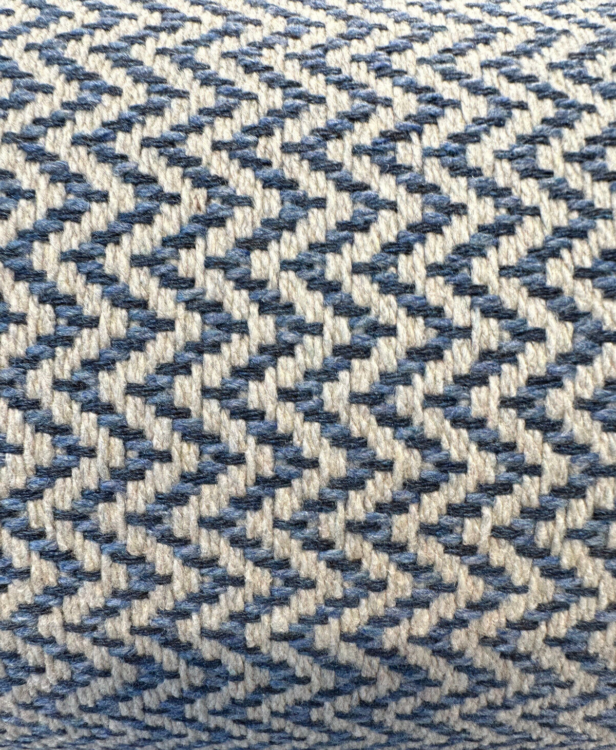 Onda Sunbrella Acrylic Fabric - Denim Blue Chevron, 54" Width (1 Yard)