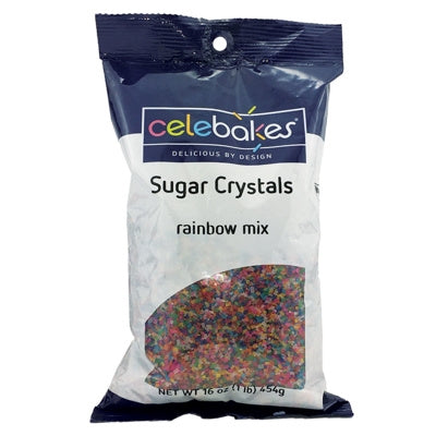 Rainbow Sugar Crystals - 1 Pound