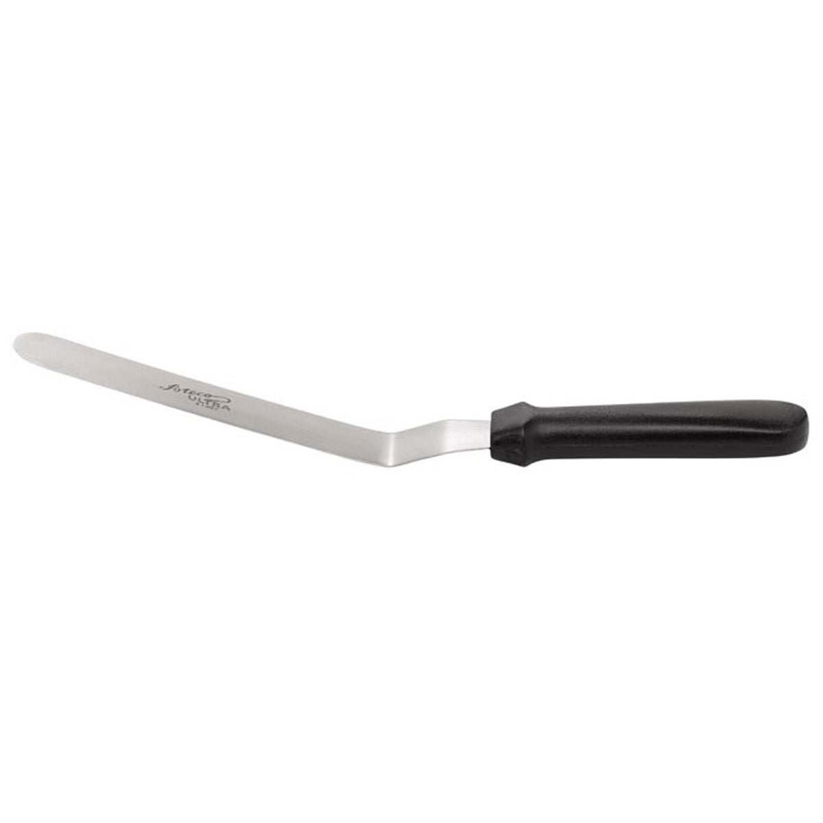 Ateco Spatula Black Plastic Handle Offset Blade, Blade size 1-1/4" x 7-3/4"