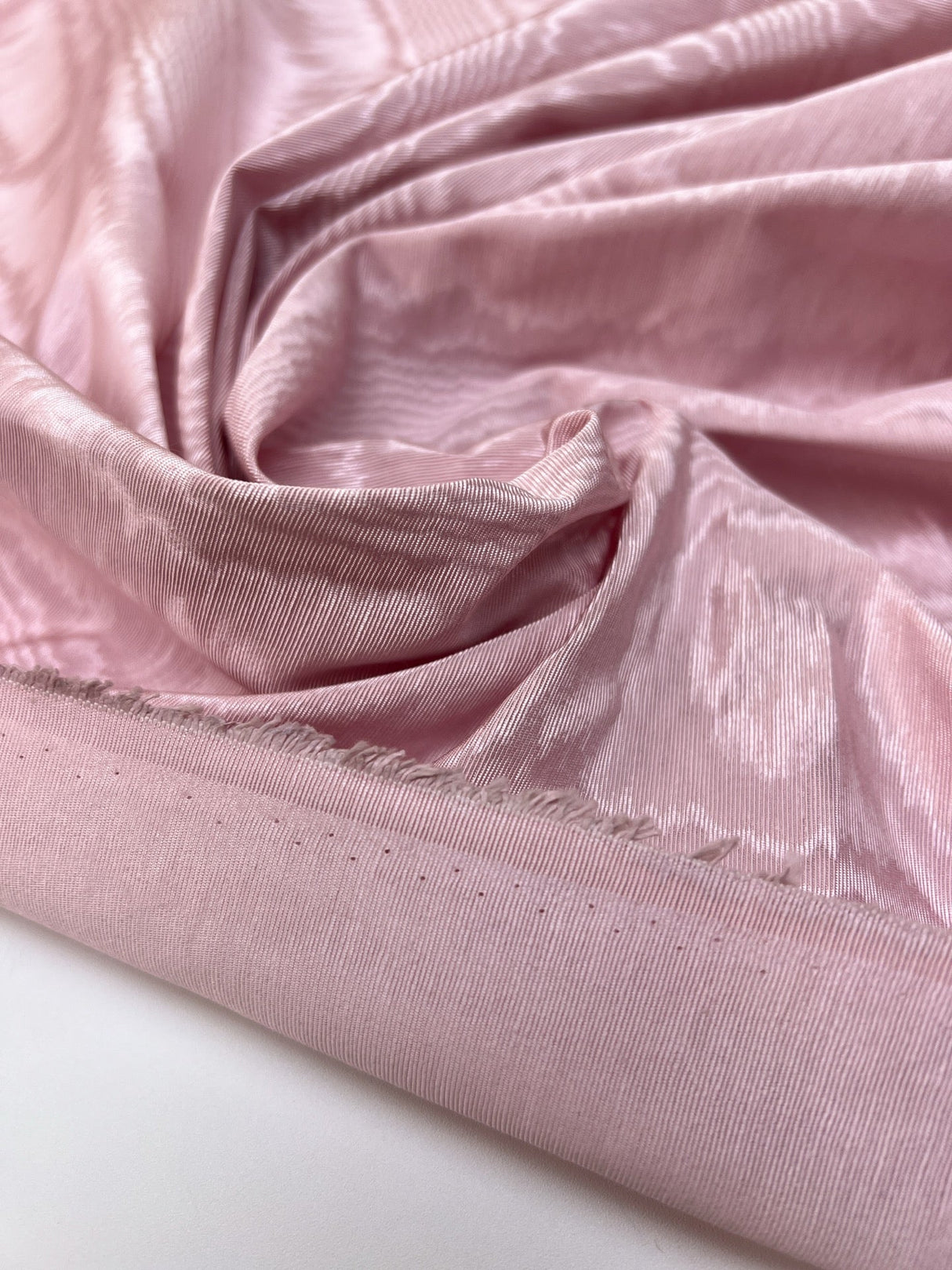 Pink Cotton Moiré Fabric
