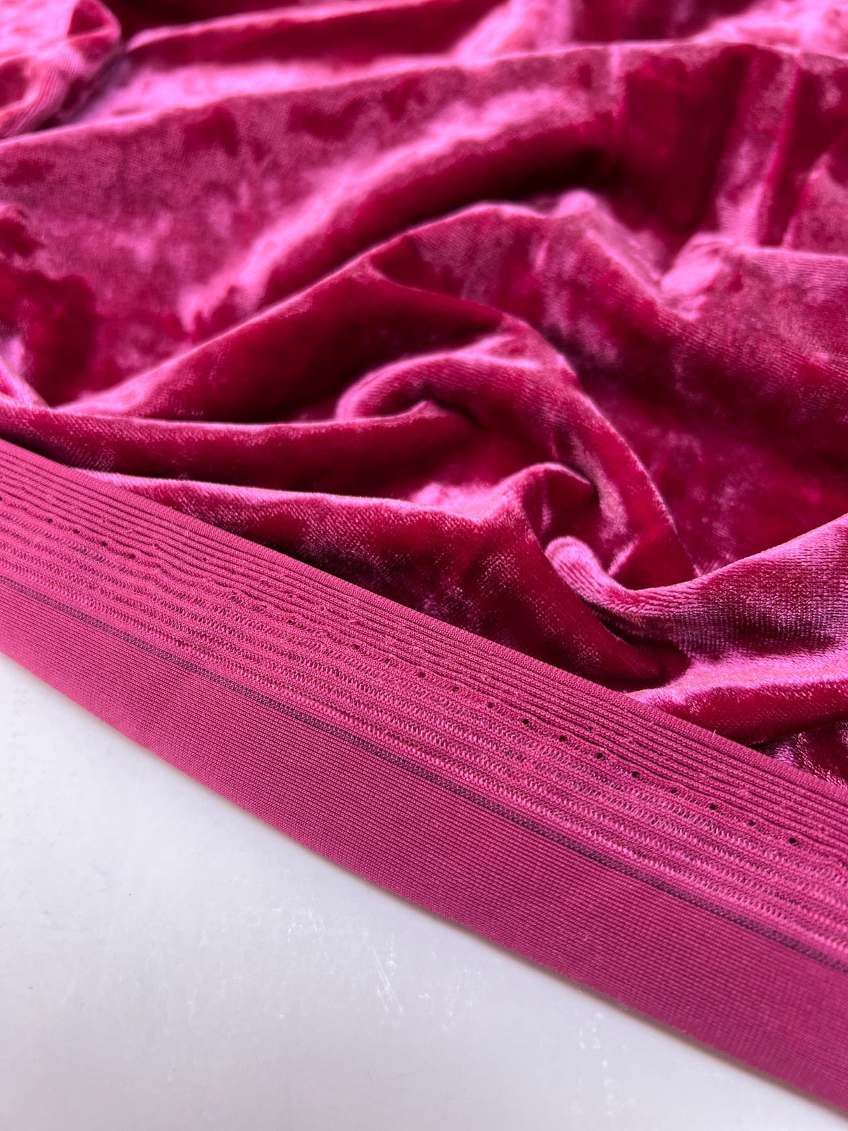Pink Shades Velour Knitted Fabric