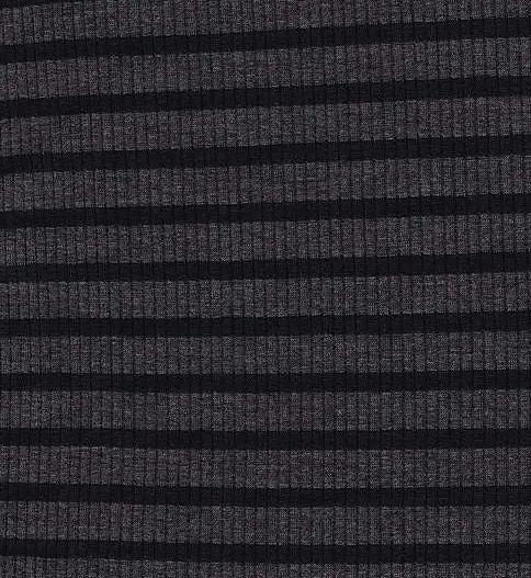 1 Yard 4x2 Rib Stripe Knit Fabric, 52/53'' Wide Polyester Rayon Spandex Blend