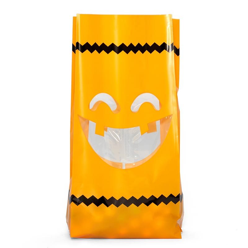 Halloween Patterned Cello Bags 3 1/2'':2'':7 1/2'' - 100 EACH / BOX
