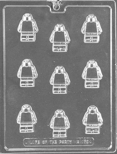 Building Block Man Robot Chocolate Mold