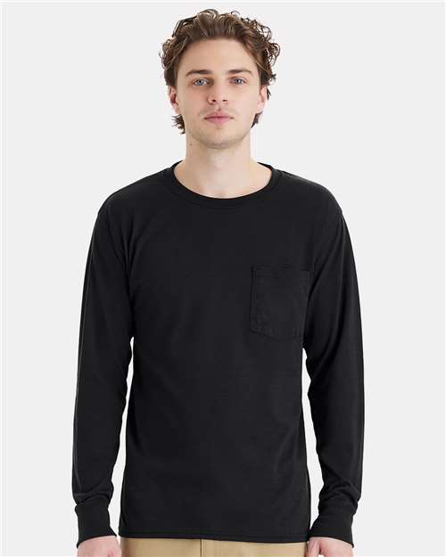 Workwear Long Sleeve Crewneck Pocket T-Shirt
