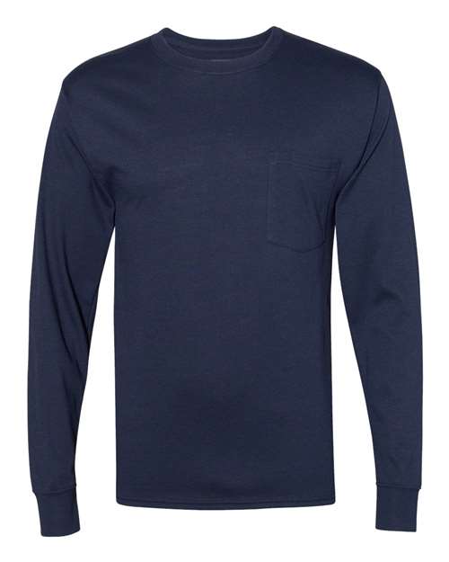 Workwear Long Sleeve Crewneck Pocket T-Shirt