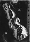 3D Bunny in Jeans Chocolate Mold - Back - LPE206B