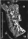 3D Bunny with Flowers Chocolate Mold - Side B - LPE207B