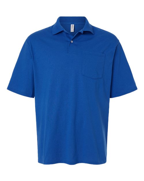 JERZEES® Men’s Dri-Power Polo with Pocket Moisture Wicking Performance T-Shirt