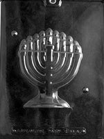 3D Menorah Chocolate Mold - Front - LPR066A