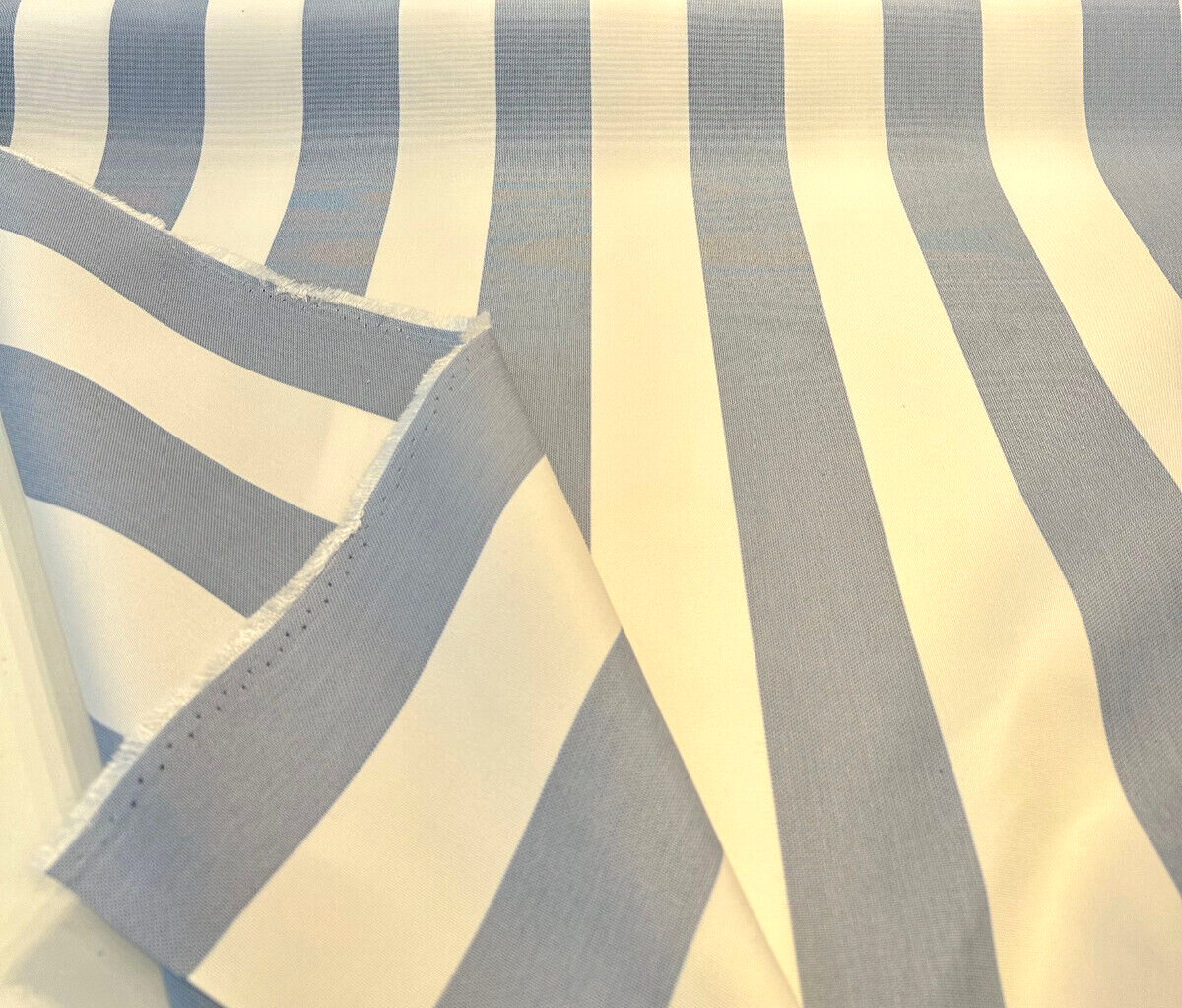 Explorer Sunbrella Acrylic Fabric - Air Blue Stripe, 54" Width (1 Yard)