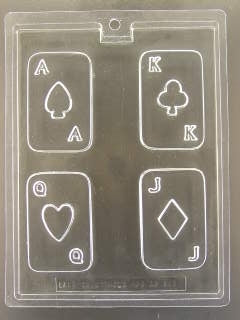 Playing Cards Chocolate Mold - ECAO1038