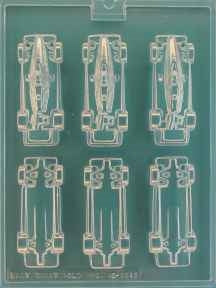 3D Indy Cars Chocolate Mold - ECAO1315