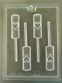 Heart on Band-Aid Pop Chocolate Mold - ECV706