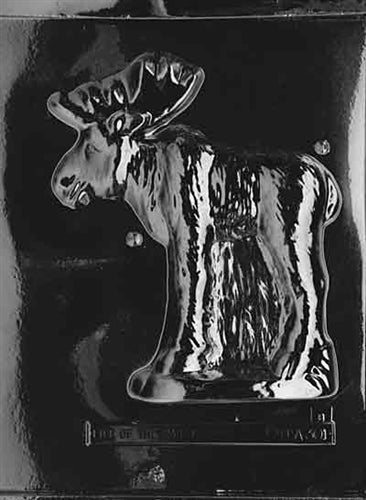 Jumbo 3D Moose Chocolate Mold - Side B