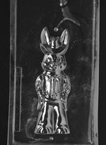 3D Jumbo Cowboy Bunny Chocolate Mold - Front - LPE311A
