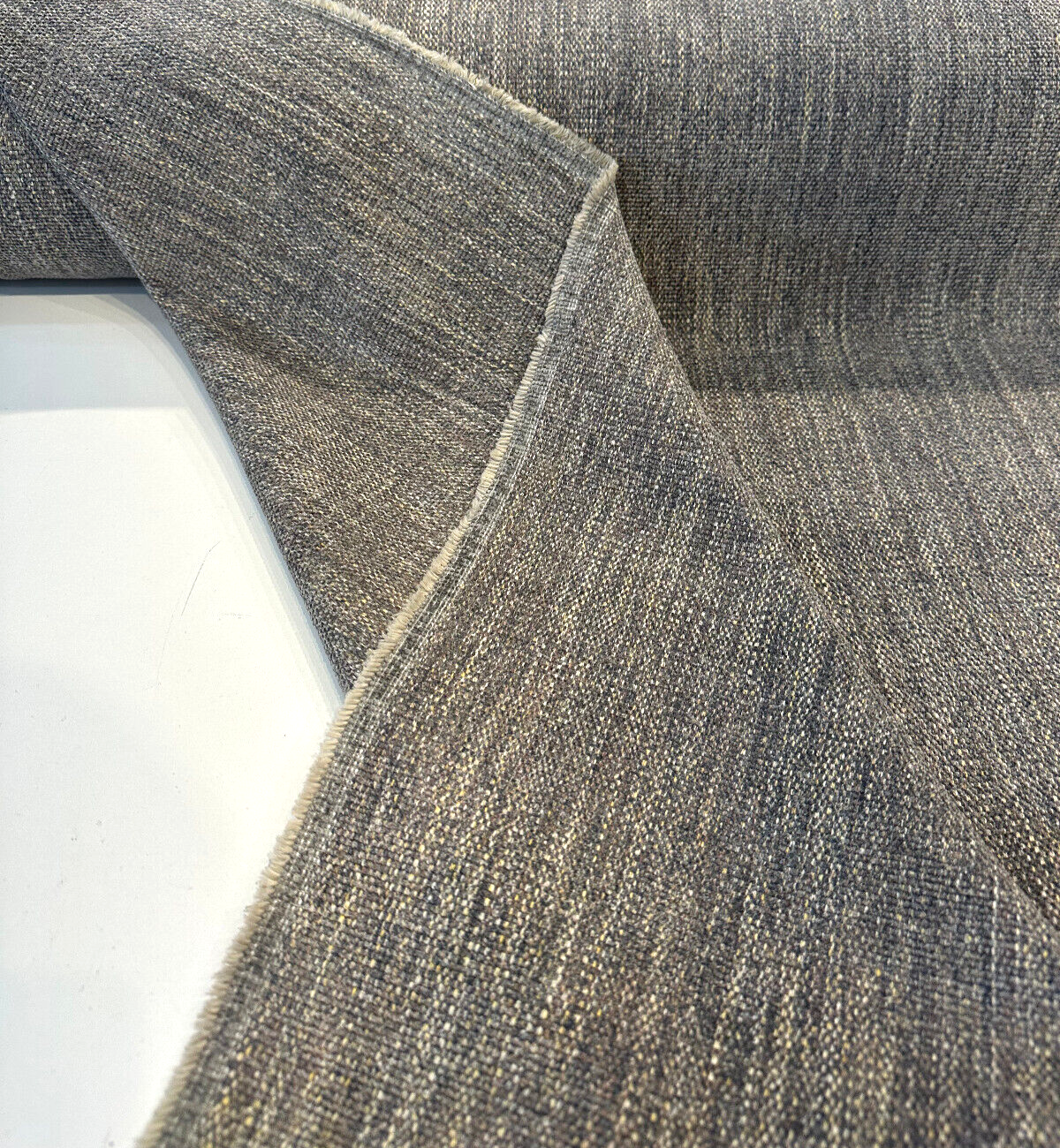 Bolzano Chenille Tweed Upholstery Fabric - Pepper, 56" Width (1 Yard)
