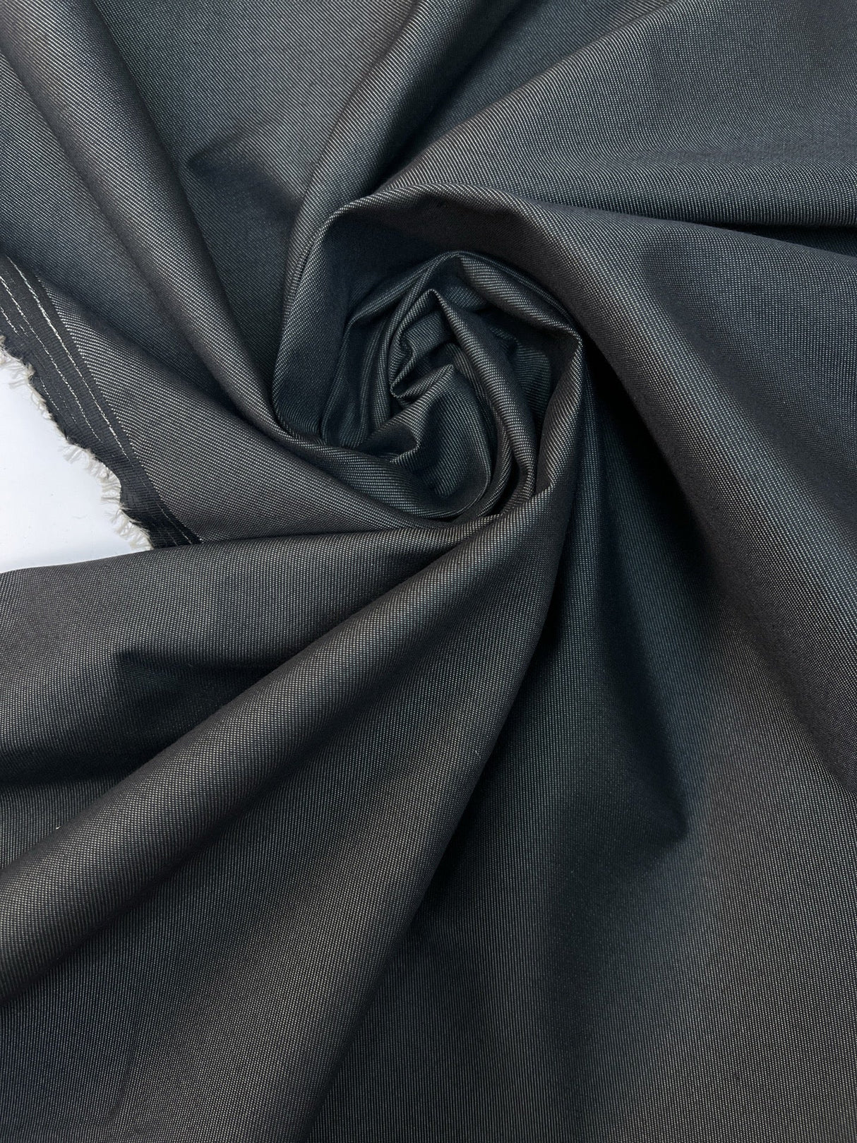 Cotton Wool Twill Gray Black