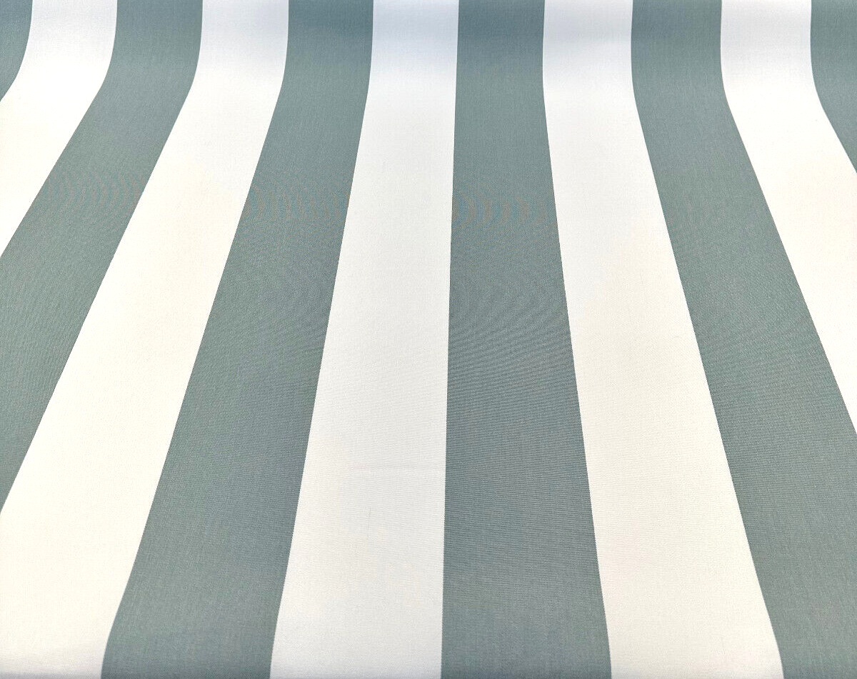 Explorer Sunbrella Acrylic Fabric - Spa Blue Stripe, 54" Width (By The Yard)