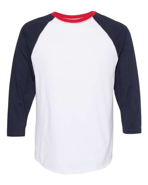 LAT Men's Baseball Fine Jersey Three-Quarter Sleeve Tee