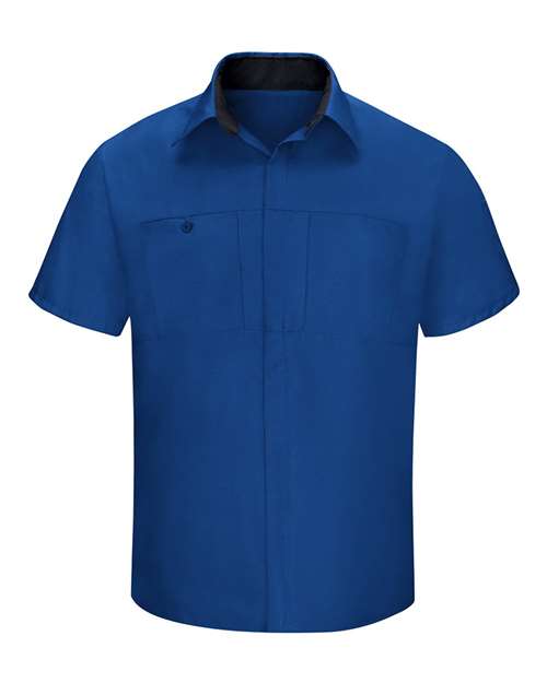 Red Kap Men's Tall Performance Plus Short Sleeve Shirt with OilBlok Technology